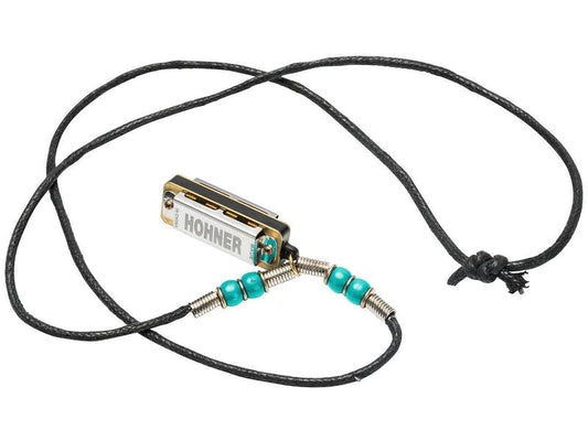 Hohner | Miniature Mini Harp Halskette LB | Mundharmonika, Mini, hellblau