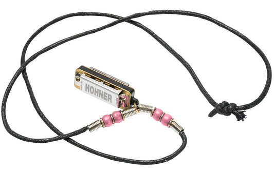 Hohner | Miniature Mini Harp Halskette PI | Mundharmonika, Mini, pink