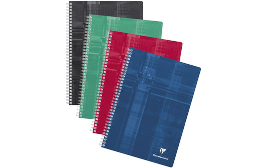 Clairefontaine | Spiralheft Matris ass. 5 Stk | A4, 5 mm kariert, 90 Blatt