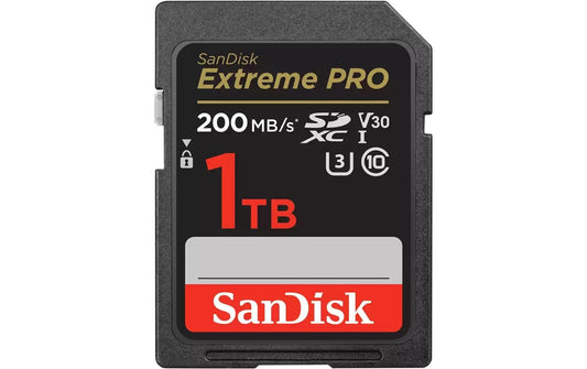 SanDisk | SDXC Card Extreme Pro 1TB | Lesen 200MB/s, Schreiben 140MB/s