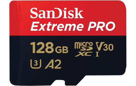 SanDisk | microSDXC Card Extreme Pro 128GB | Lesen 200MB/s, Schr. 90MB/s, inkl. Adapter