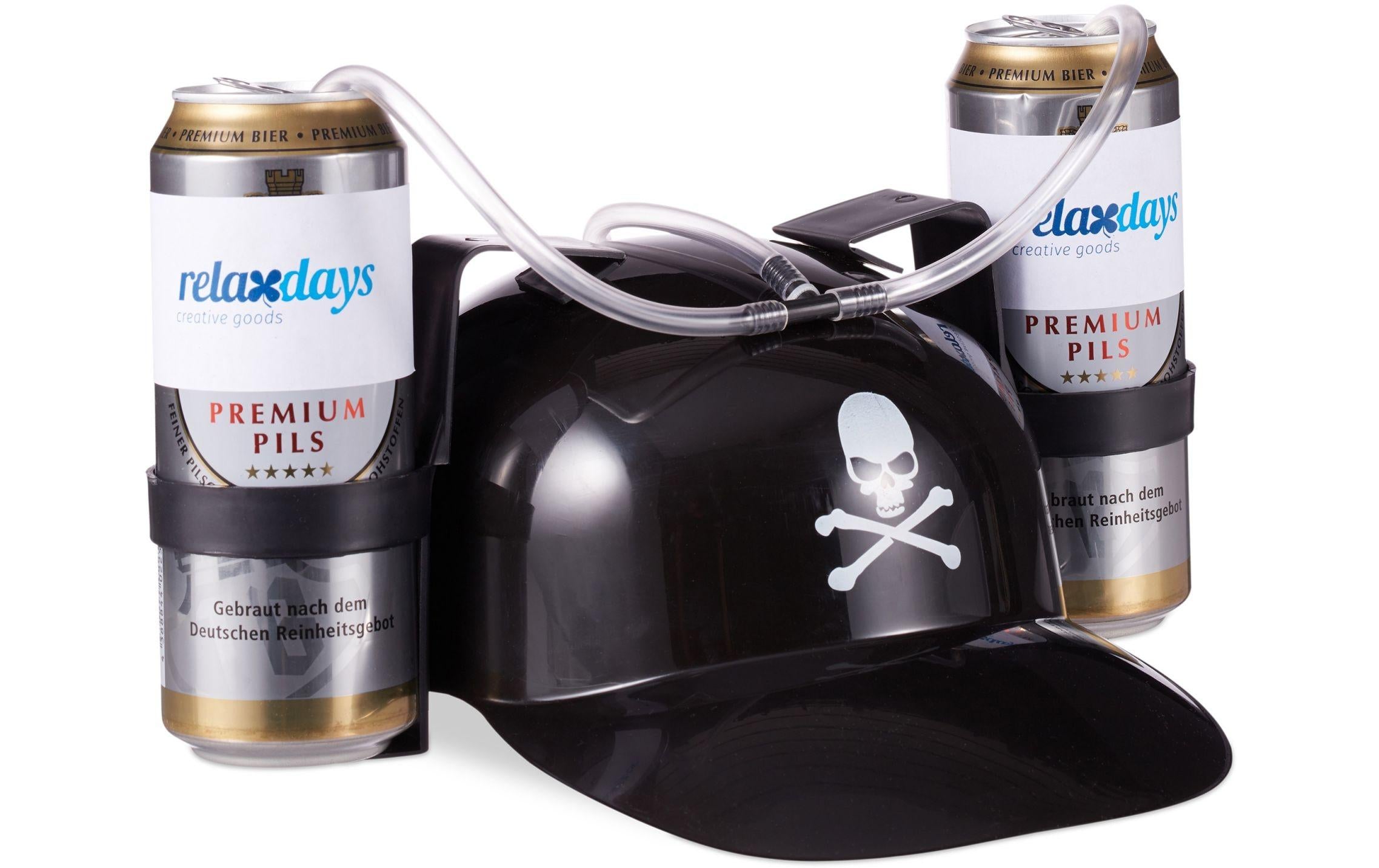 relaxdays, Partyaccessoire Trinkhelm Pirat