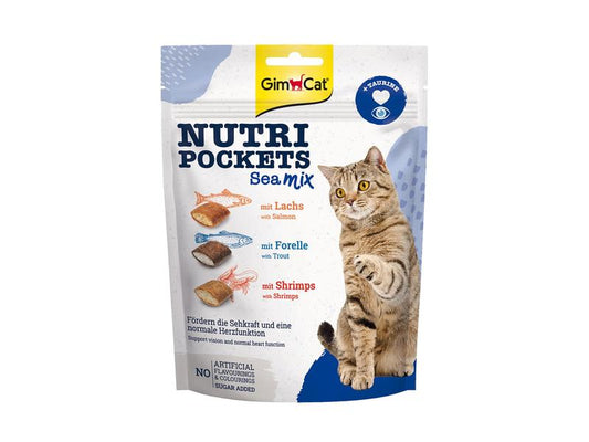 Gimpet | GimCat NutriPockets Sea Mix 150g | mit Lachs, Forelle und Shrimps