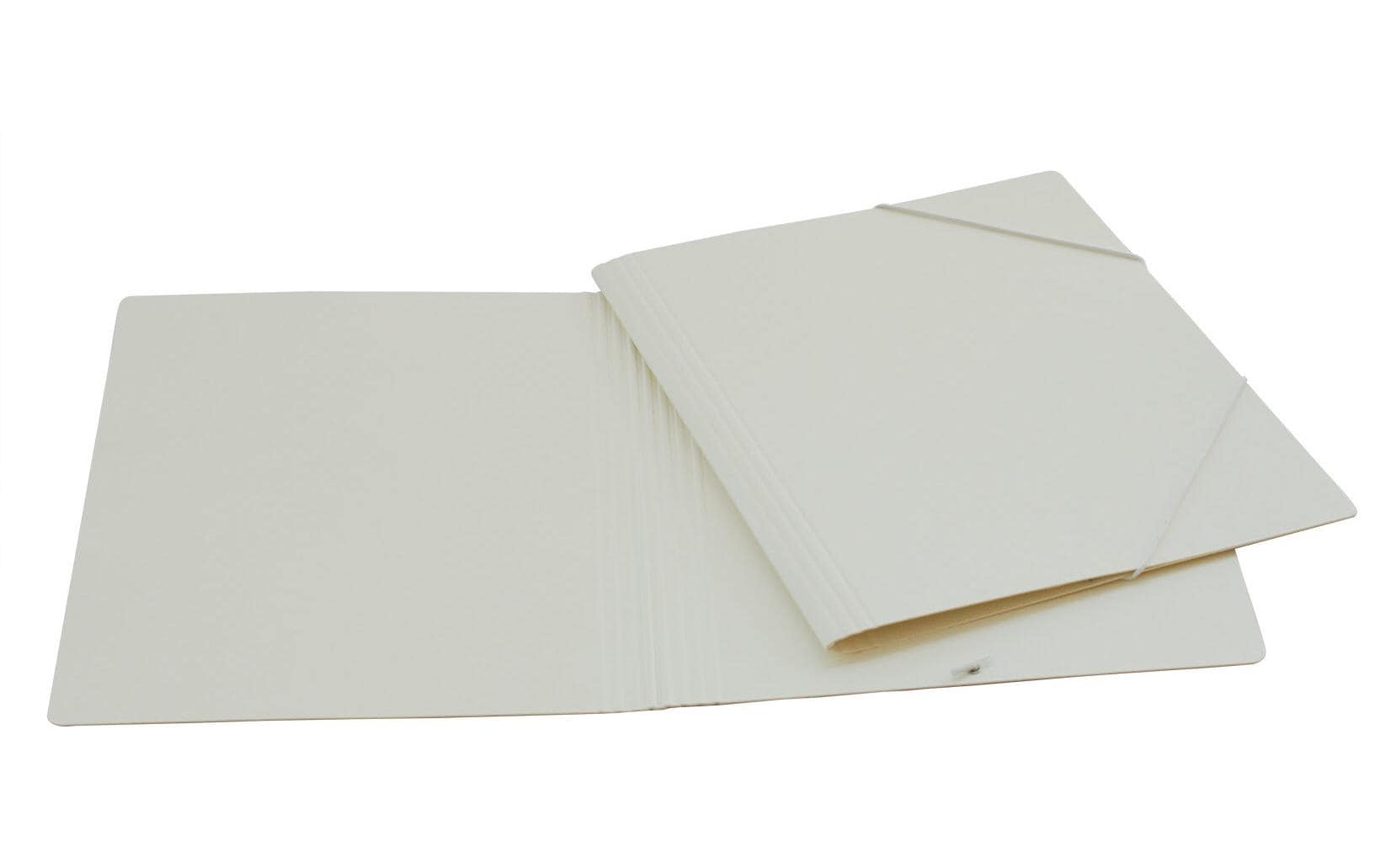 EROLA, Gummibandmappe A4 Pressspan Weiss