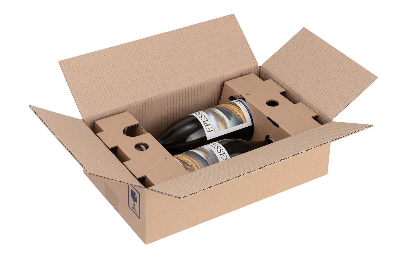 Brieger Postversandverpackung VinoPac braun