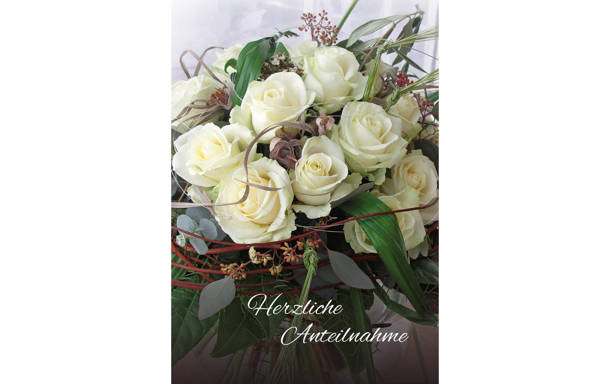 Natur Verlag Trauerkarte, Blumenstrauss