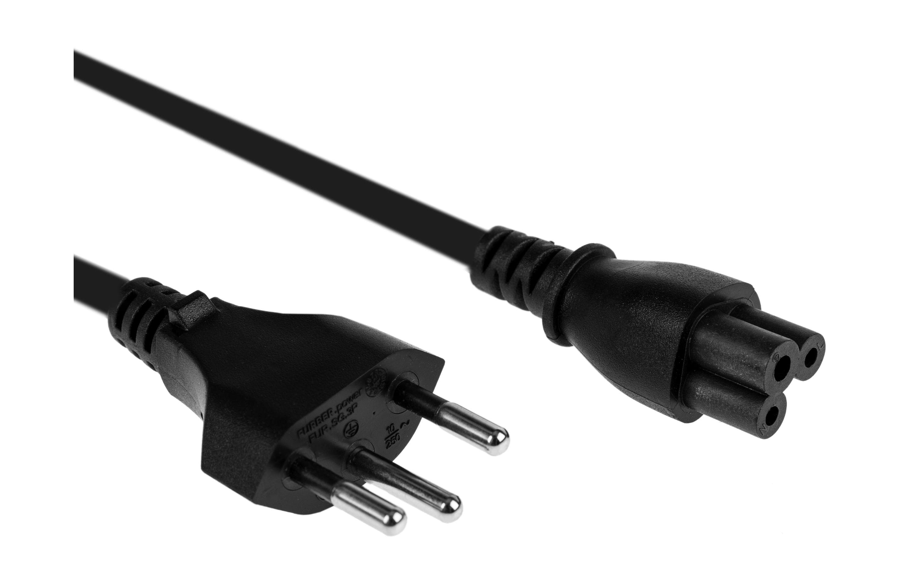 FURBER.power, Netzkabel C5-T12 3.0 m Schwar
