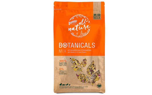 Bunny Nature | Bunny All Nature Alleinfutter | Gänseblümchen und Rotkleeblüte, 120g