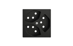 Feller EDIZIOdue, Abdeckset 3x T13, Schwarz