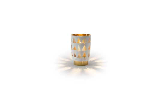 STT LED Glas White tree Lantern S