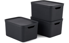 Rotho 3er-Set Dekoboxen black A4 JIVE