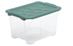 Rotho, Aufbewahrungsbox Evo Safe 15 l, Grün