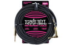 Ernie Ball | 6081 Kabel | Kabel, 3 m, schwarz, Gewebe