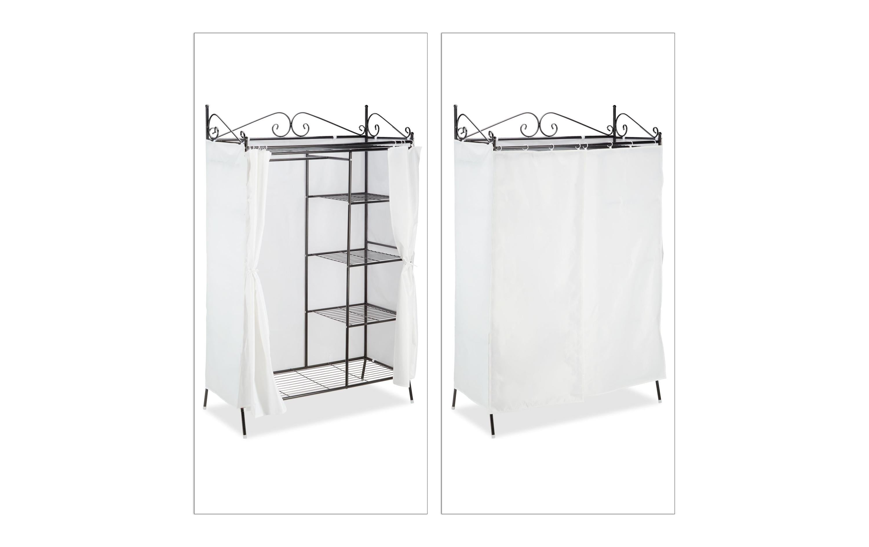 relaxdays Garbderobe Country, Metall