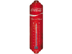 Nostalgic Art | Thermometer Coca-Cola | Metall, 28x6.5 cm, Celisus & Fahrenheit
