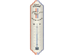Nostalgic Art | Thermometer Ford Mustang | Metall, 28x6.5 cm, Celisus & Fahrenheit