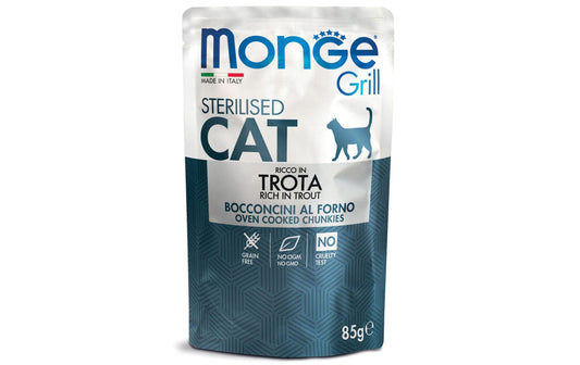 Monge, Nassfutter Grill Sterilised Forelle,