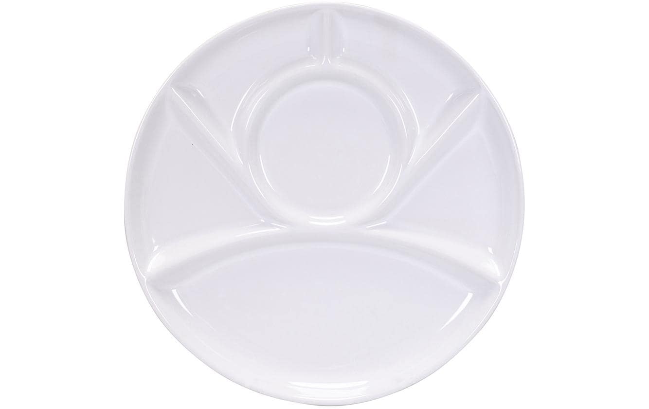 Kadastar Fleischfondue-Teller weiss 23cm