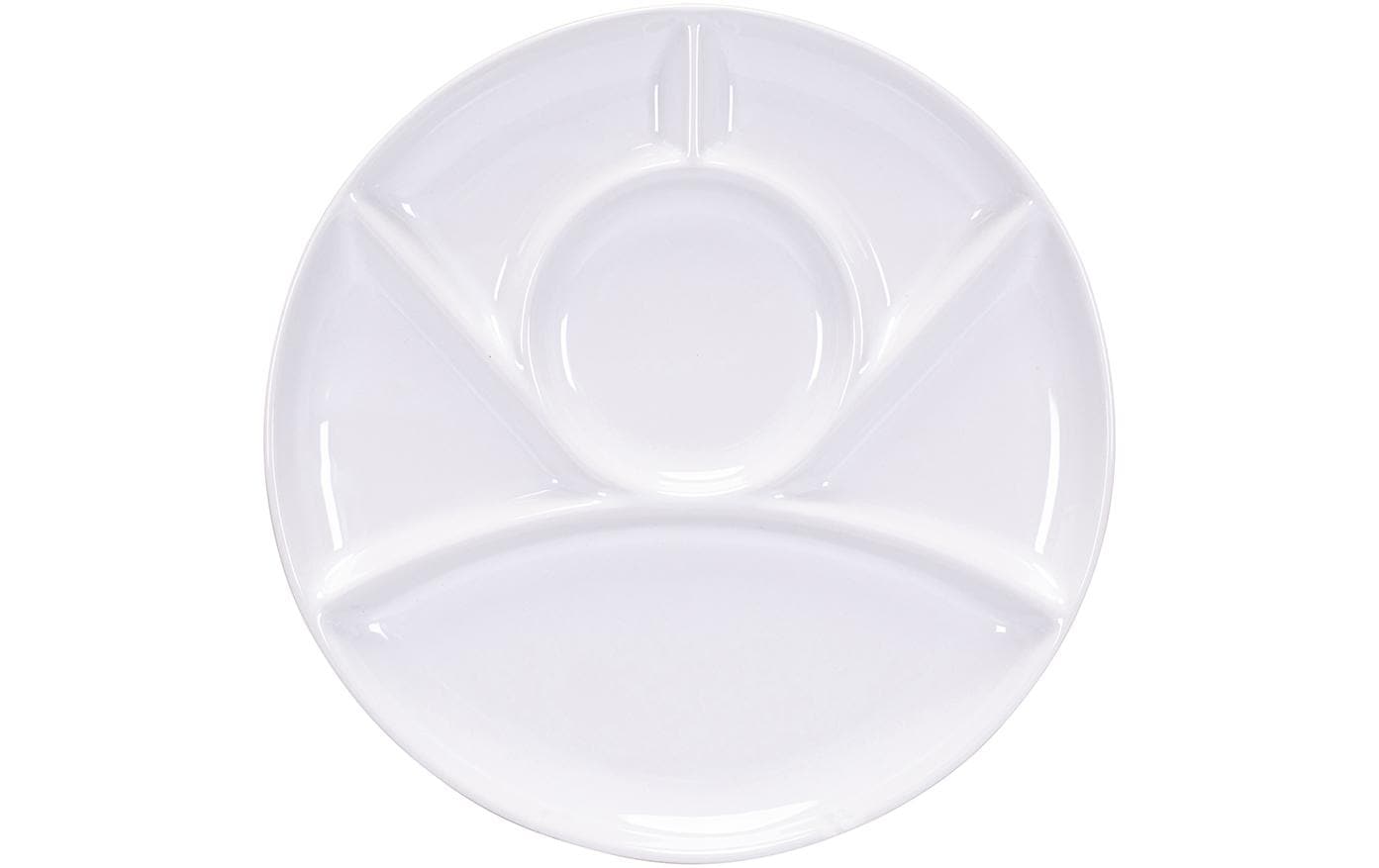 Kadastar Fleischfondue-Teller weiss 26cm