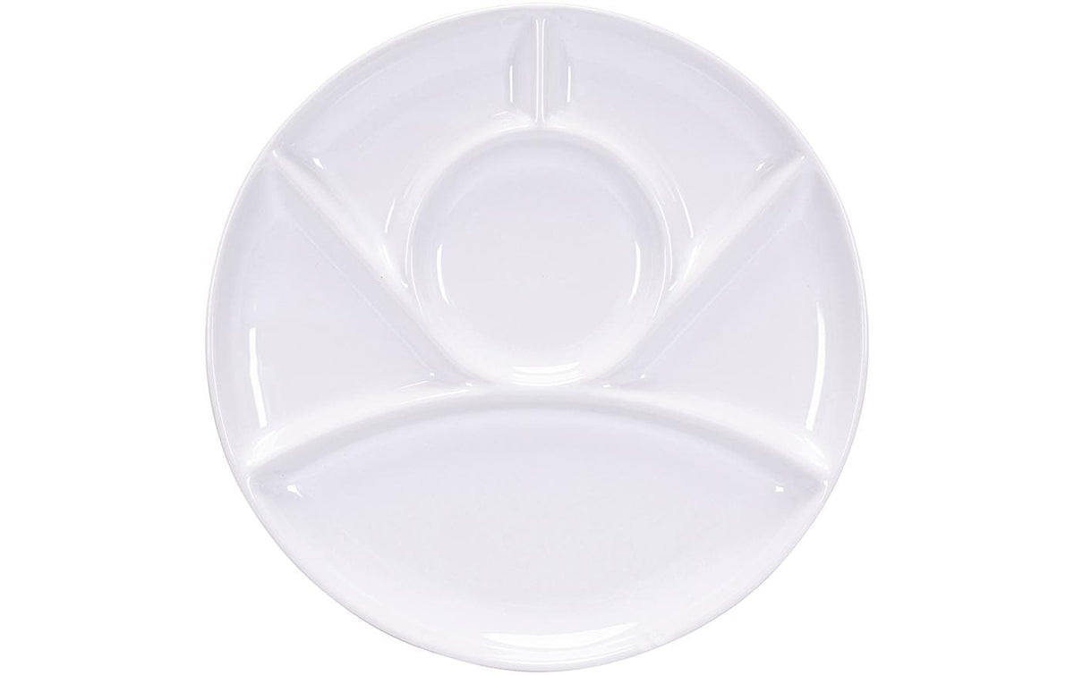 Kadastar Fleischfondue-Teller weiss 26cm