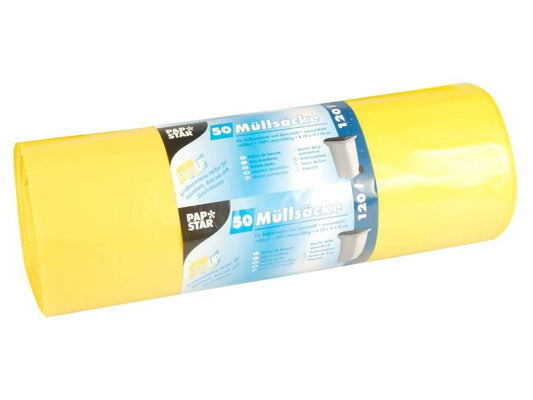 Weita | Kehrichtsack 120L/gelb | Pack à 50 Stk,o. Verschluss