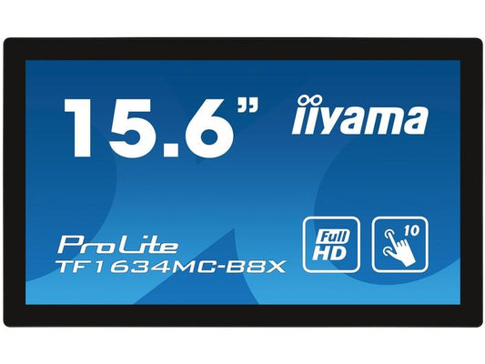 iiyama | TF1634MC-B8X 15.6 Touchscreen, IPS | 1920x1080, DP, HDMI, VGA
