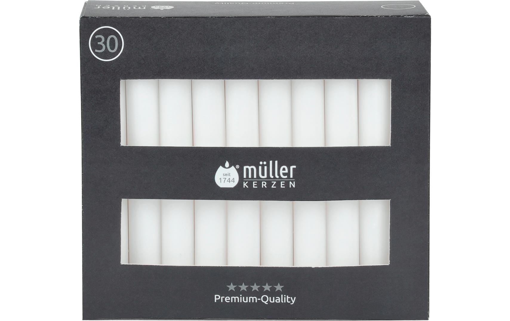 Müller Tafelkerzen glatt 30er Pack