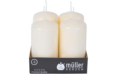 müller Kerzen, Stumpenkerze 9 x 4.8 cm, Crè