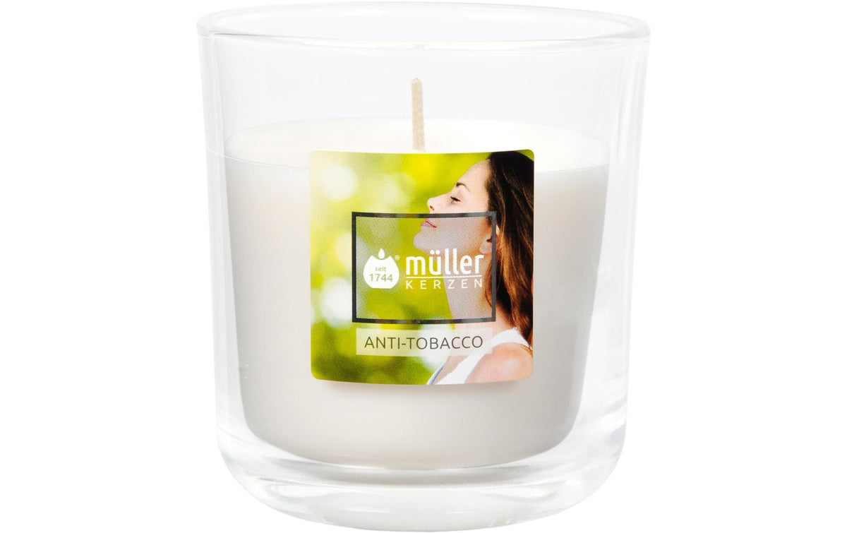 Müller Duftkerze im Glas, Anti-Tobacco