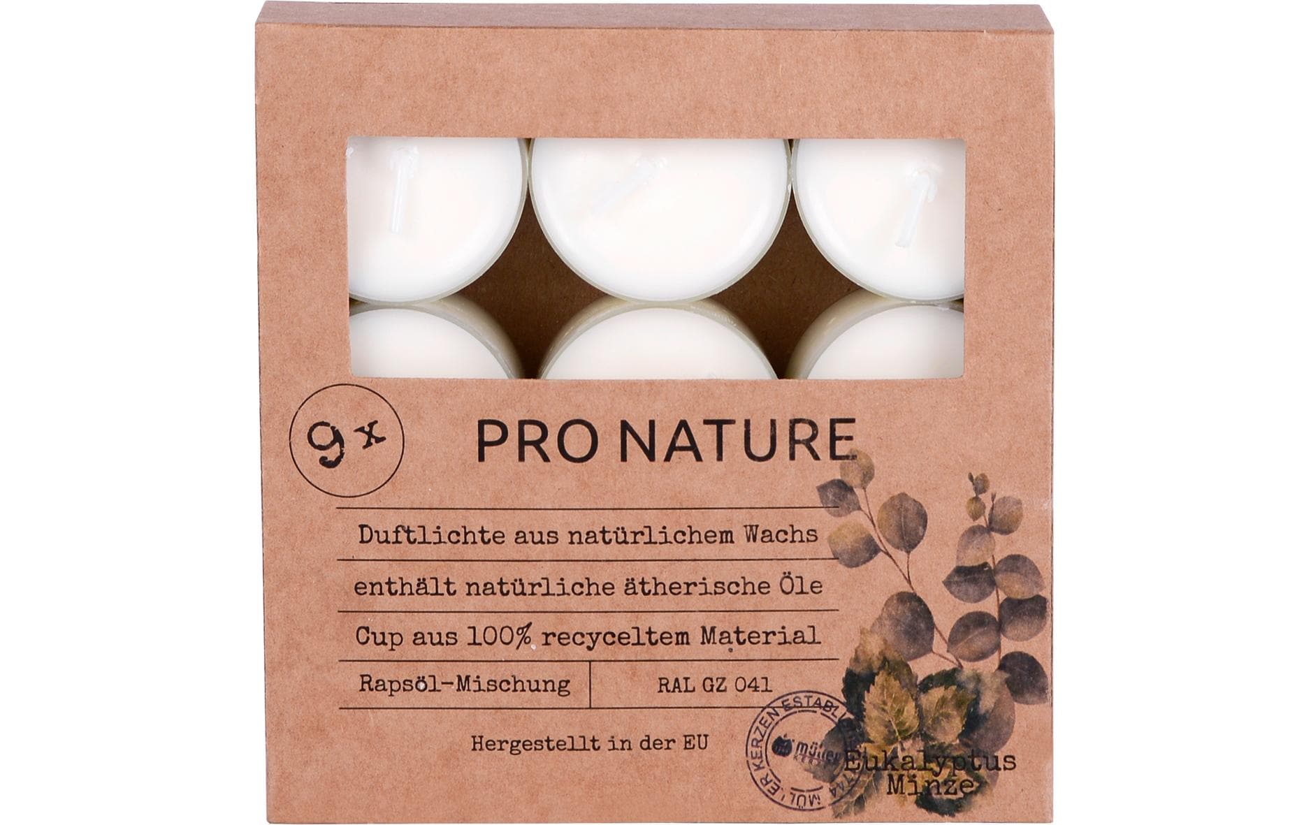 Müller Teelichter Duft Eucalyptus & Minze
