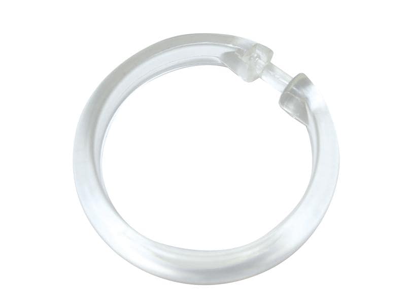 Gardinia | Vorhangringe offen transparent | innen Ø 4.8cm, aussen Ø 5.8cm, Breite 1cm