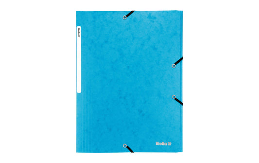 Biella, Gummibandmappe A4 Karton, Hellblau