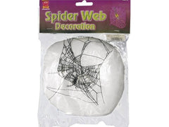 Amscan | Halloween Spinnennetz schwarz | 20 g, mit 2 schwarzen Spinnen