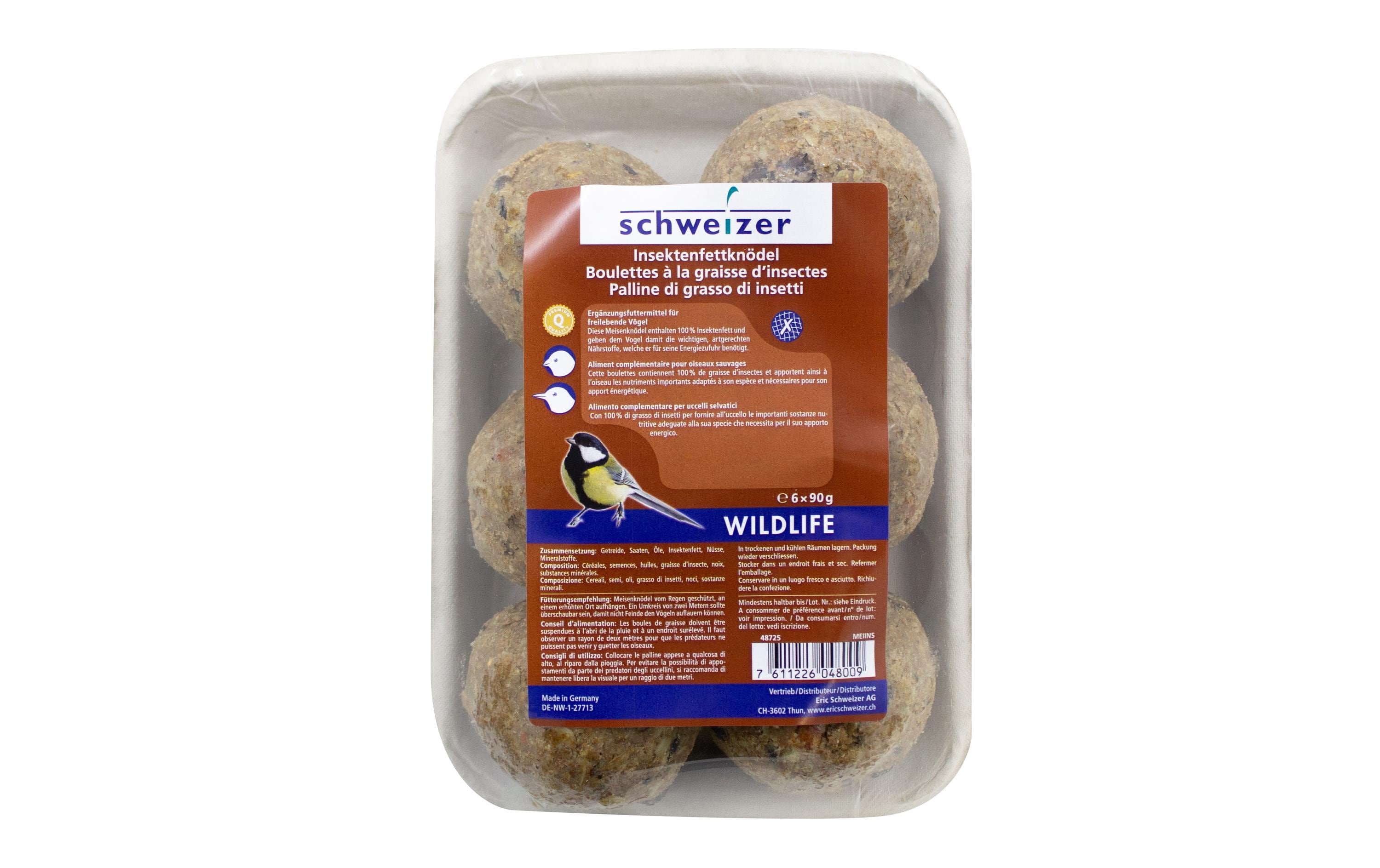 Eric Schweizer Insektenfettknödel, netzfrei