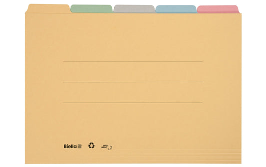 Biella Registermappe Karton farbig