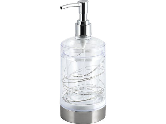 diaqua® | diaqua Seifenspender LED, Silber, 8.20 cm | Kunststoff, 2xAA Batterien