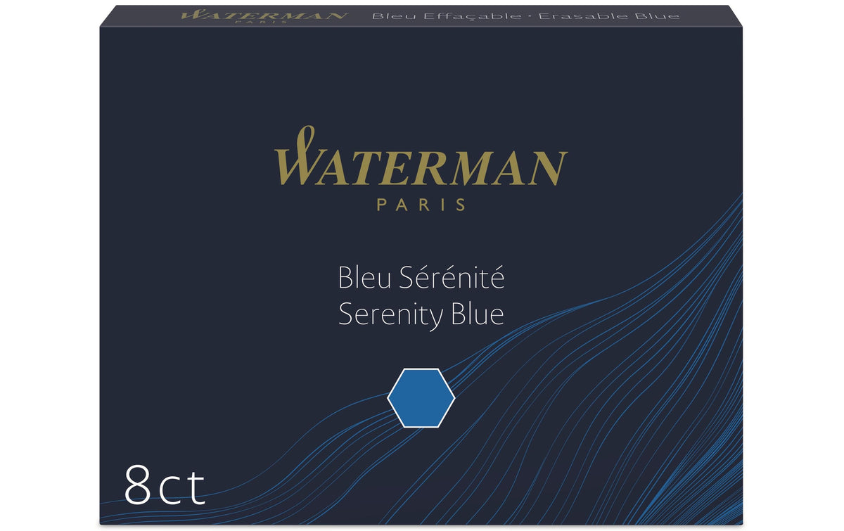 WATERMAN, Tintenpatrone Standard Blau, 8 St