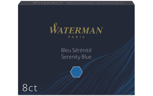 WATERMAN, Tintenpatrone Standard Blau, 8 St