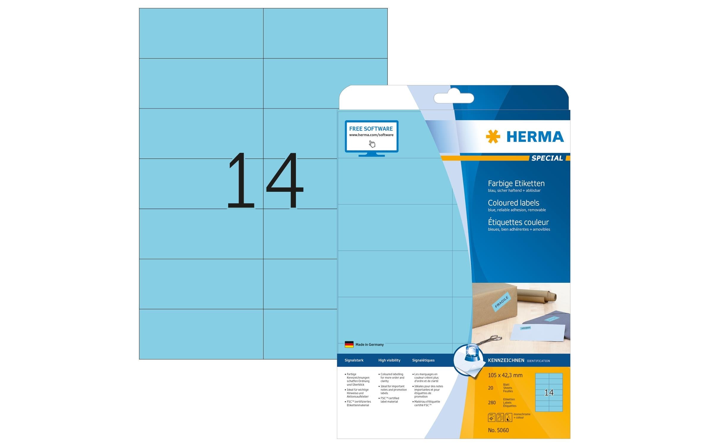 HERMA, Universal-Etiketten 10.5 x 4.23 cm,