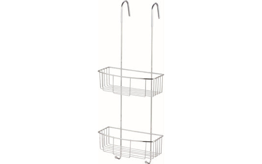 MSV | Ablagekorb Lexie rechteckig, offen | Aluminium, zweistöckig, 23x19x60 cm