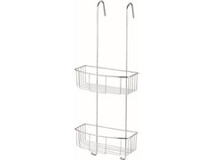 MSV | Ablagekorb Lexie rechteckig, offen | Aluminium, zweistöckig, 23x19x60 cm