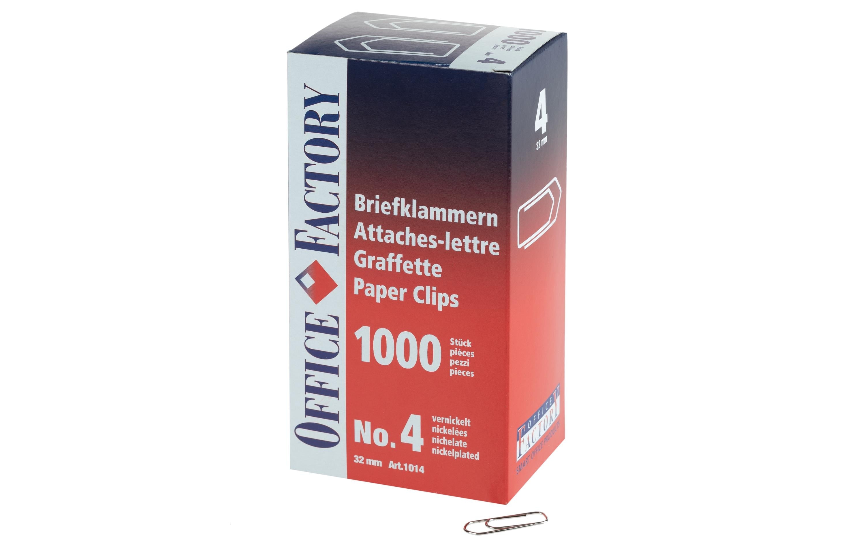 SMART OFFICE Büroklammern, 1000 Stk