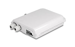 Delock | LWL Verteilbox IP65 8Port weiss | Innen/-Aussenbereich, wasserfest