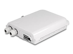 Delock | LWL Verteilbox IP65 8Port weiss | Innen/-Aussenbereich, wasserfest