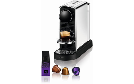 Krups | Kaffeemaschine Nespresso CitiZ | Platinum Schwarz/Edelstahl
