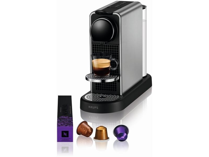 Krups | Kaffeemaschine Nespresso CitiZ | Platinum Schwarz/Titanium