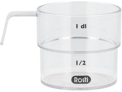 Rosti | Messbecher Mensura 100ml klar | 8.5x5.8x5.1cm, SAN