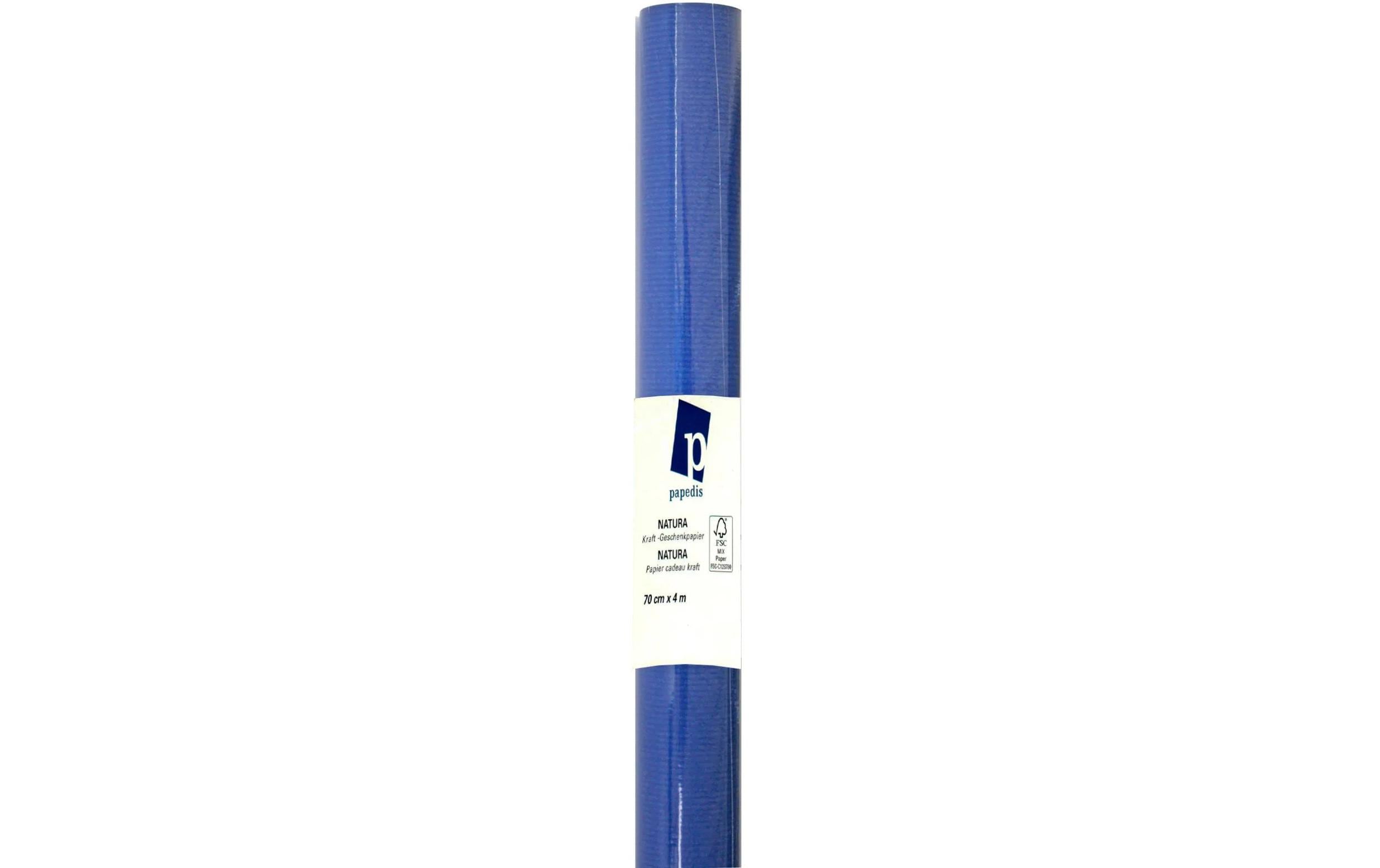 Neutral, Geschenkpapier Kraft Blau/Weiss, 7