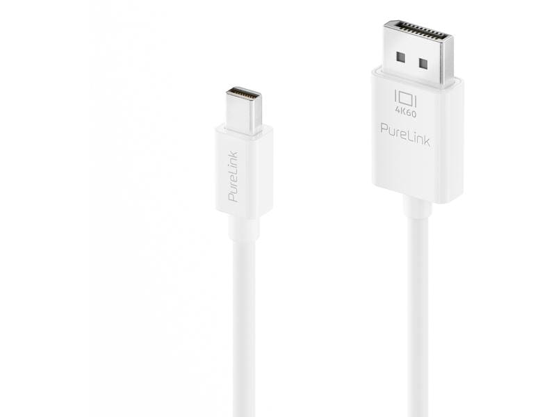 PureLink iSeries | Purelink Mini DP auf DP Kabel, 2m | 4k60hz, iSerie, Farbe: weiss