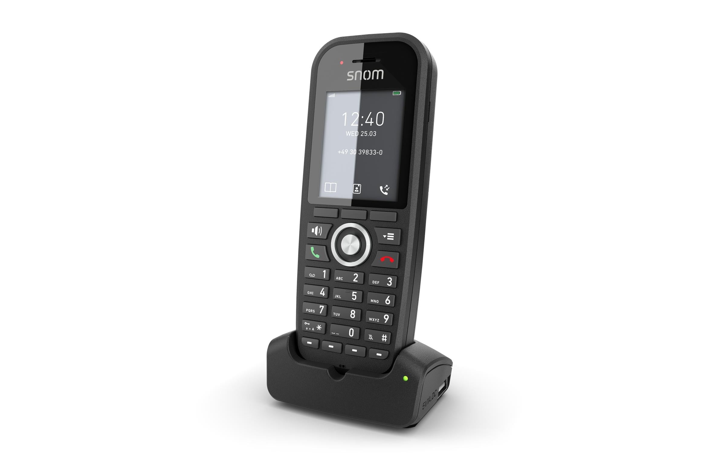 Snom M30 Handset mit Ladeschale